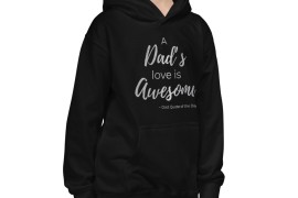 A Dad's Love is Awesome Kids Hoodie - Image 3