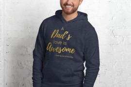 A Dad's Love is Awesome Men's Heavy Hoodie